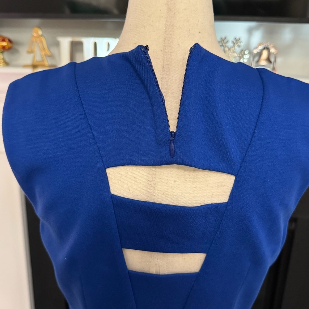 Bailey/44 Royal Blue Cutout Sheath Dress (Medium) - Picture 7 of 11